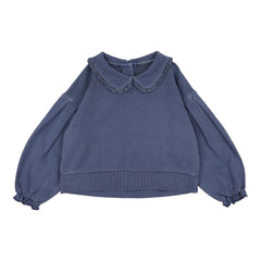 Wash Girls Sweatshirt-Blue Wash