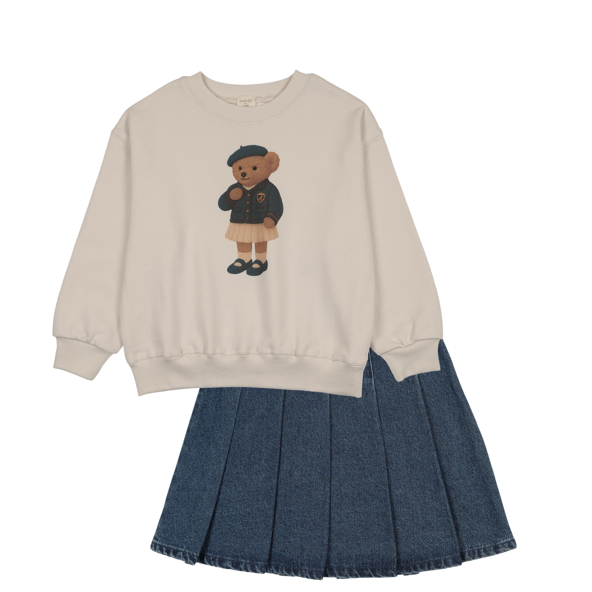 Bear Sweatshirt Girls Set
