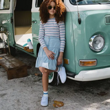 Basic Stripe Tee-Blue/Red