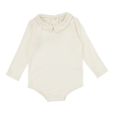 Collar Onesie Long Sleeve - Cream