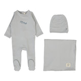Graphic Layette Set - Pale Blue