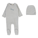 Graphic Footie Set - Pale Blue