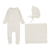 Bud Layette Set - Cream/Pink