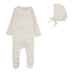 Ballard Print Footie Set - Milk