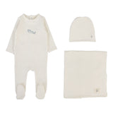 Graphic Layette Set - Cream/Airplane