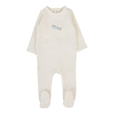 Graphic Footie Set - Cream/Airplane