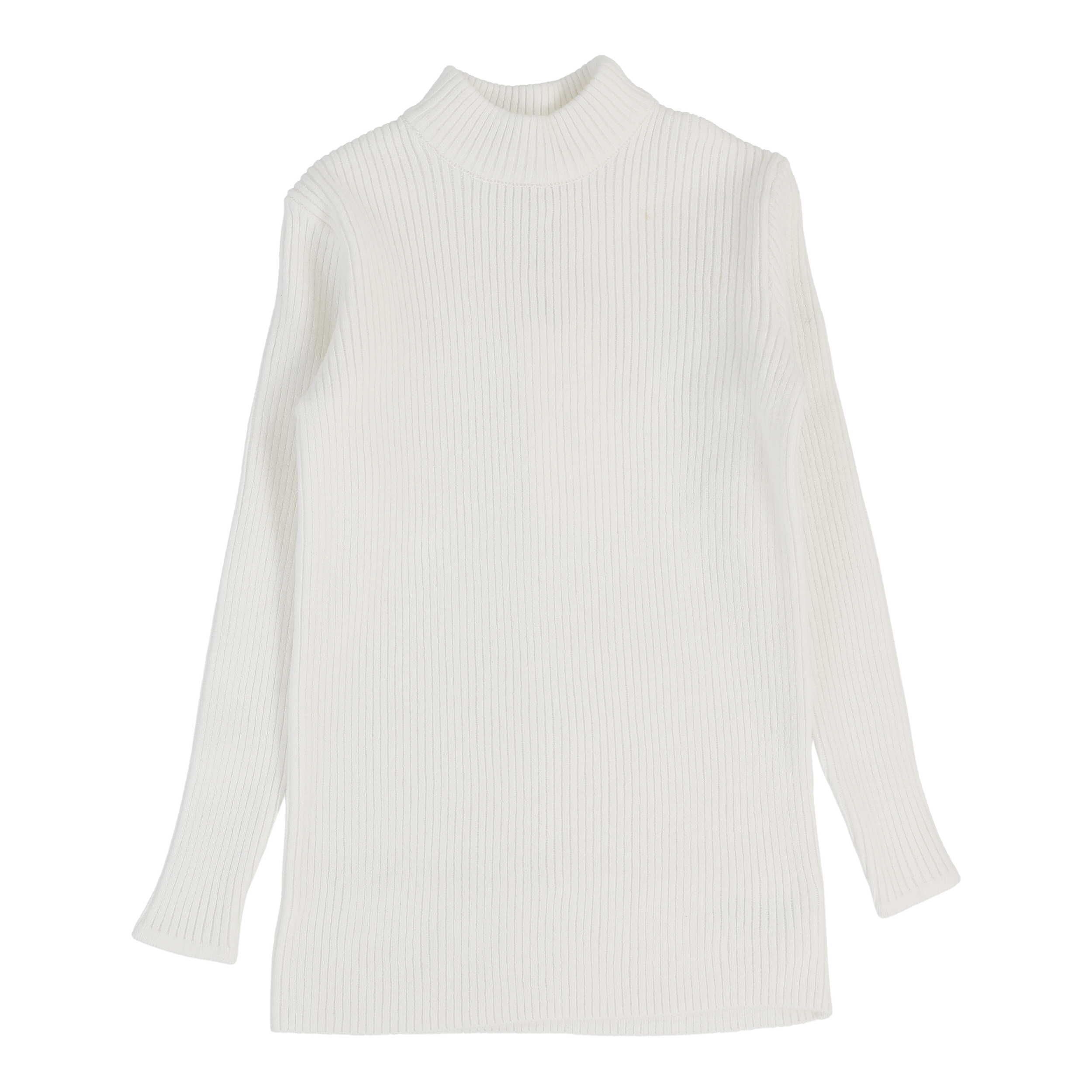 Basic Knit Mockneck -Off White