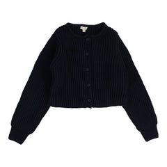 Knit Cardigan- Navy