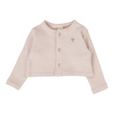 Embroidered Bud Cardigan - Soft Pink