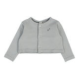 Embroidered Bud Cardigan - Light Blue