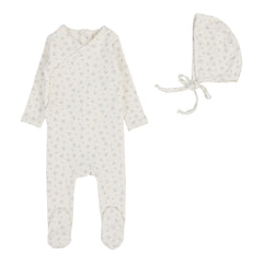 Bud Footie Set  - Cream/Blue