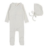 Woven Print Footie Set - Light Blue