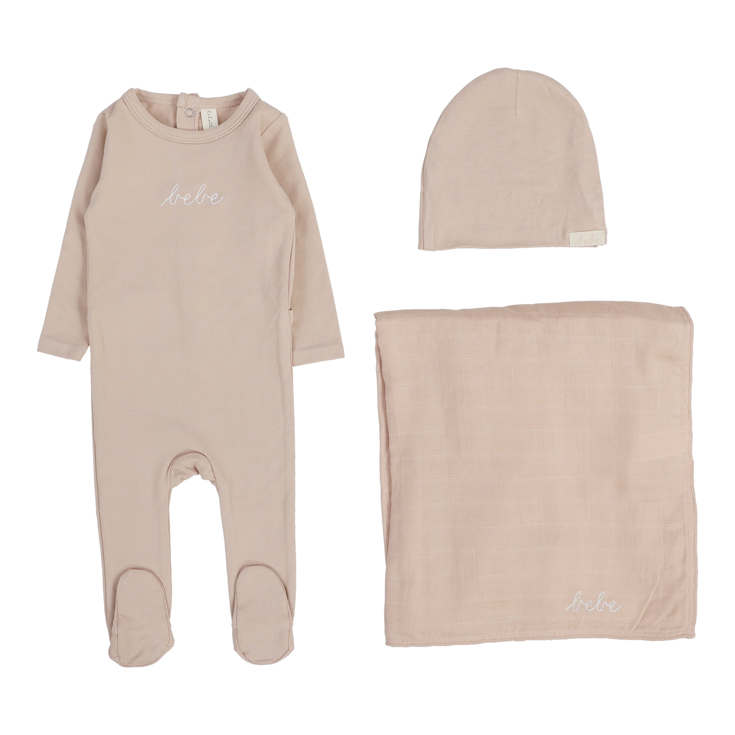 Take Me Home Bebe Layette Set  - Dusty Pink
