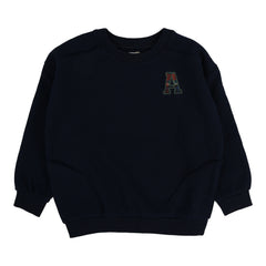 Plaid Detail Boys Sweatshirt