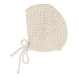 Chunky Knit Bonnet - Cream