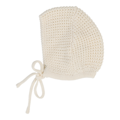 Chunky Knit Bonnet - Cream
