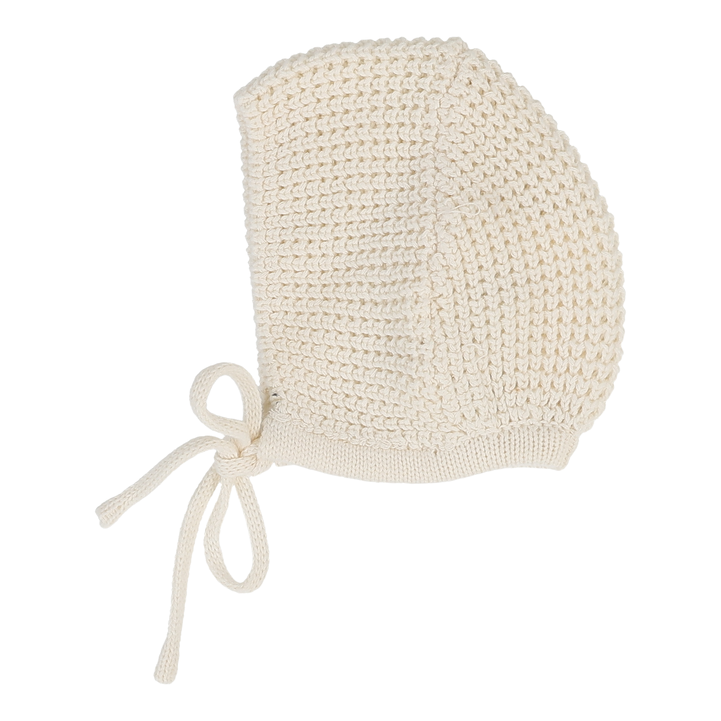 Chunky Knit Bonnet - Cream