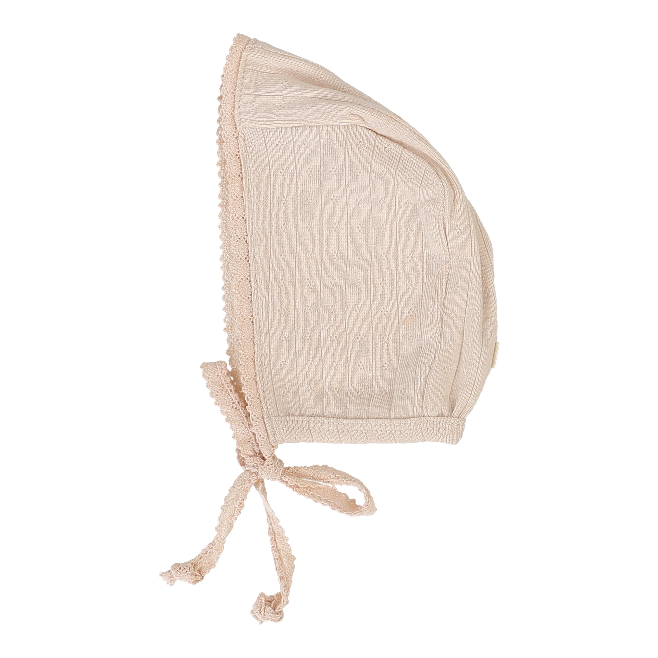 Fine Pointelle Bonnet - Petal