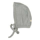 Fine Pointelle Bonnet - Light Blue