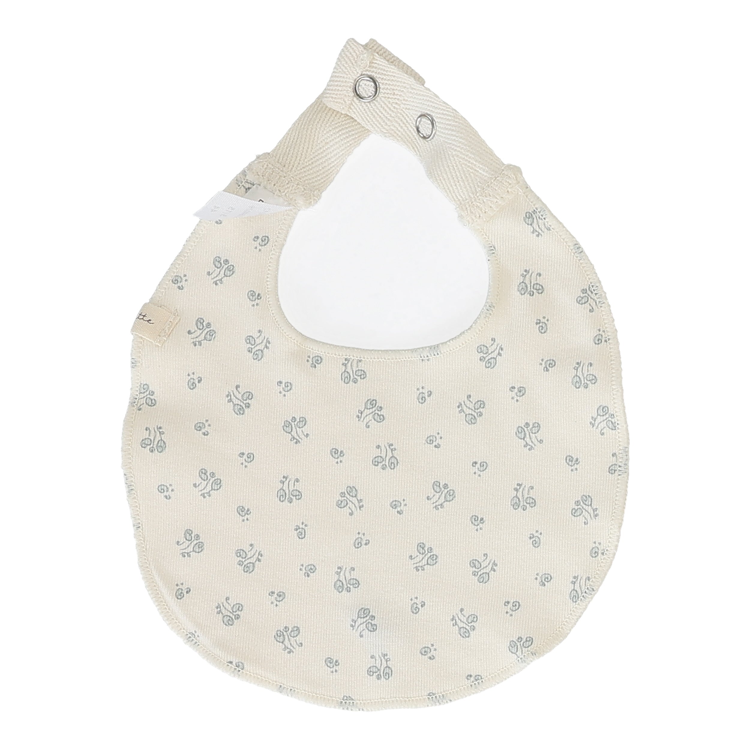 Bud Bib - Cream Blue