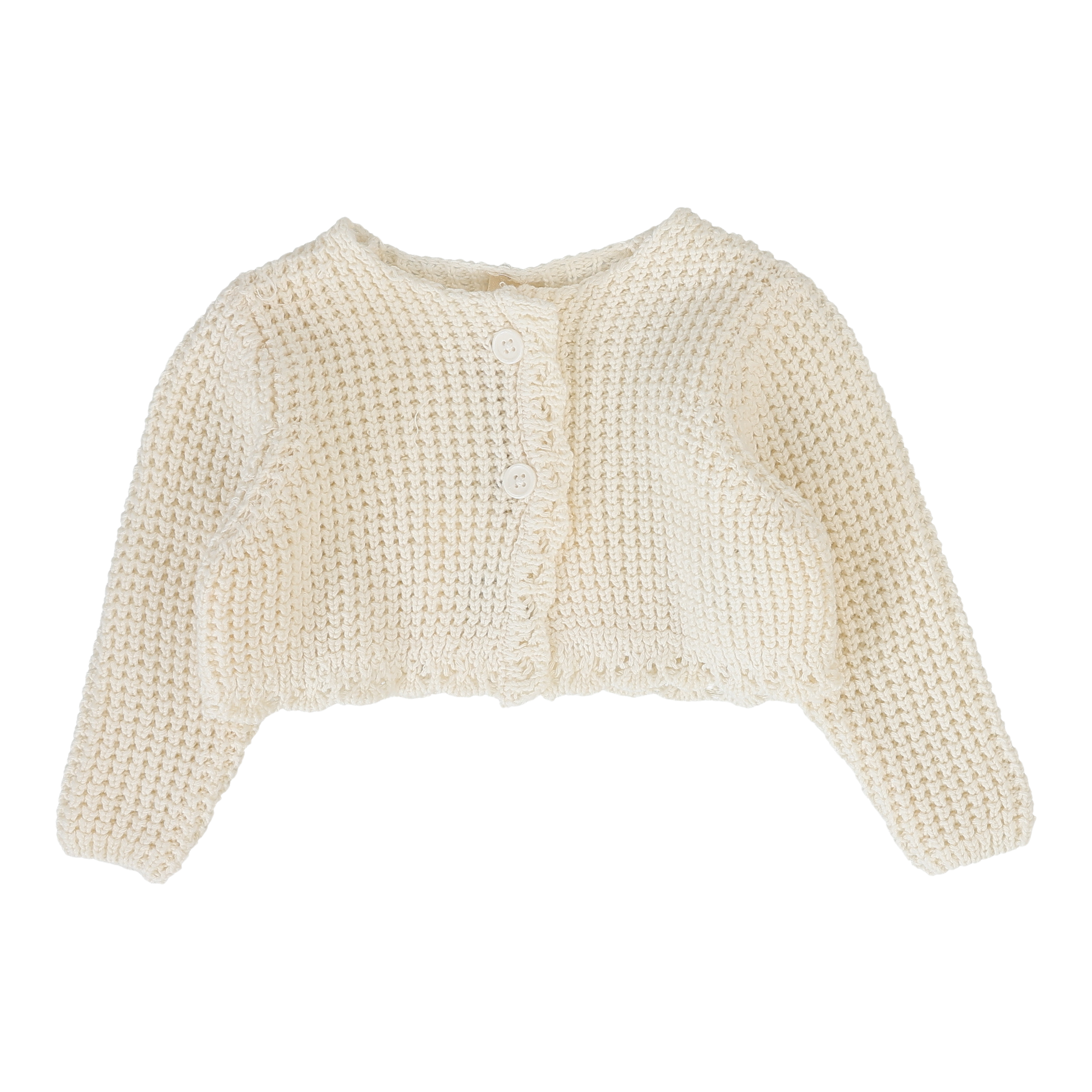 Chunky Knit Shrug - Cream