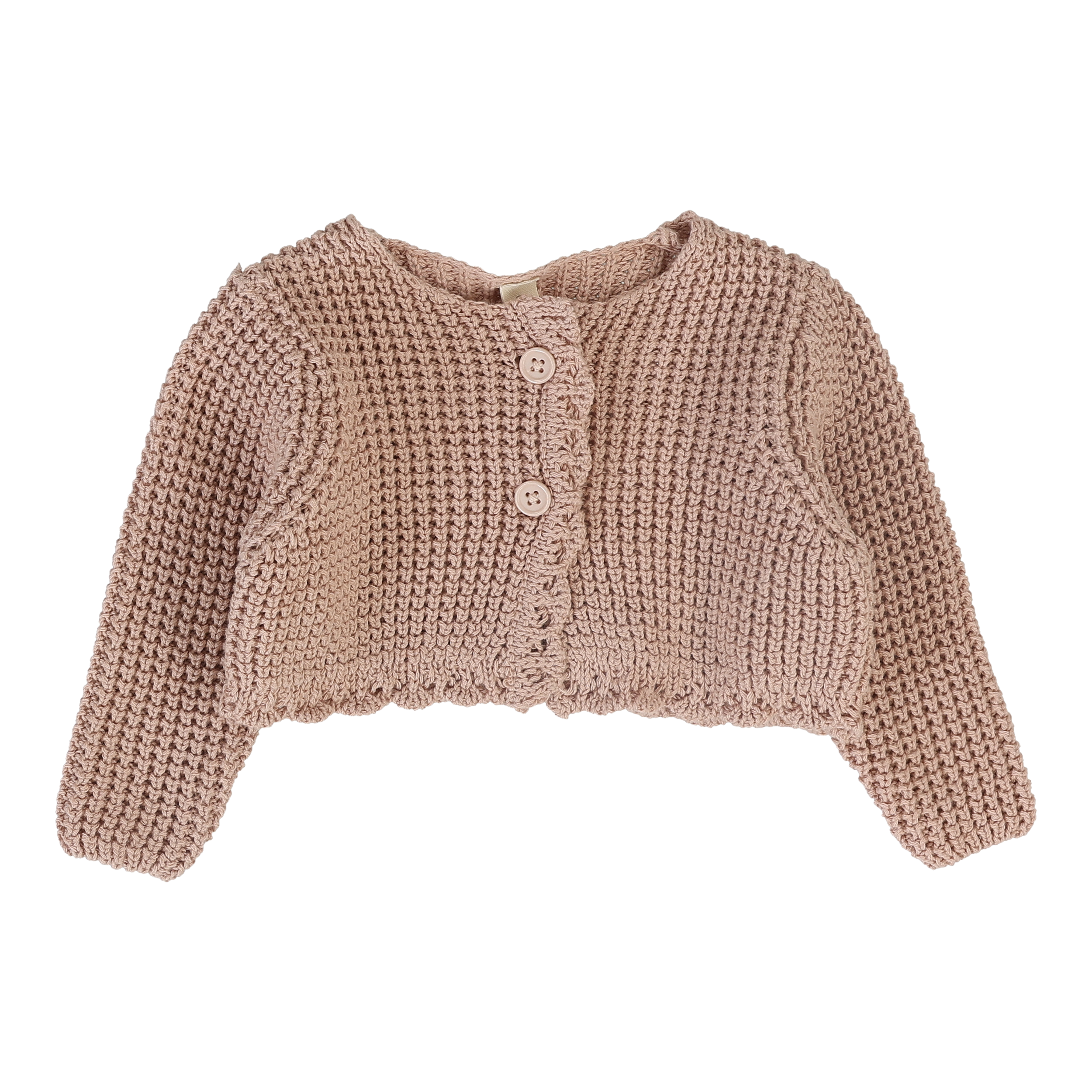 Chunky Knit Shrug - Dusty Pink