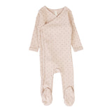 Diamond Dot Footie - Dusty Pink