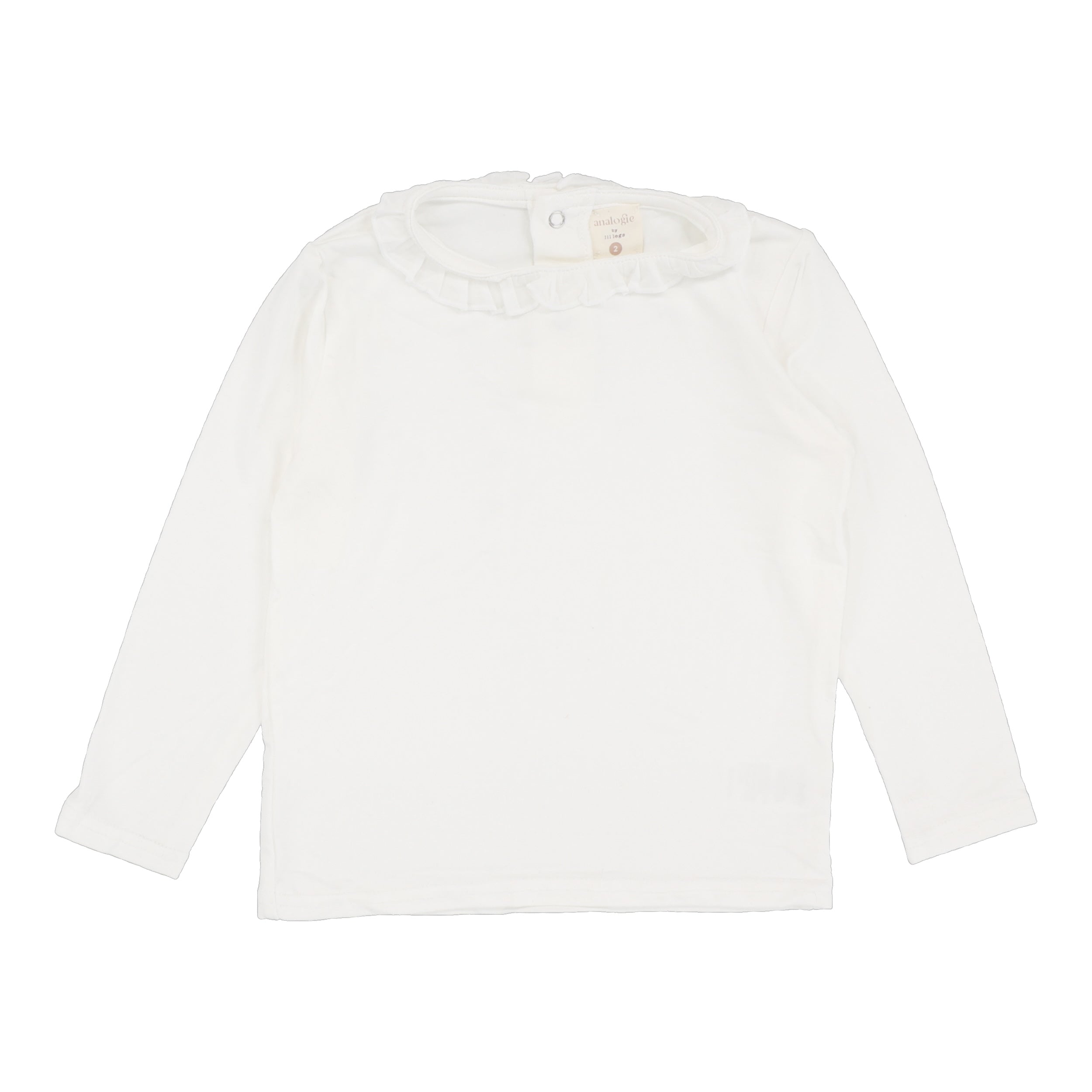Lil legs Ruffle Tee - Winter White Lil legs Ruffle Tee - Winter White
