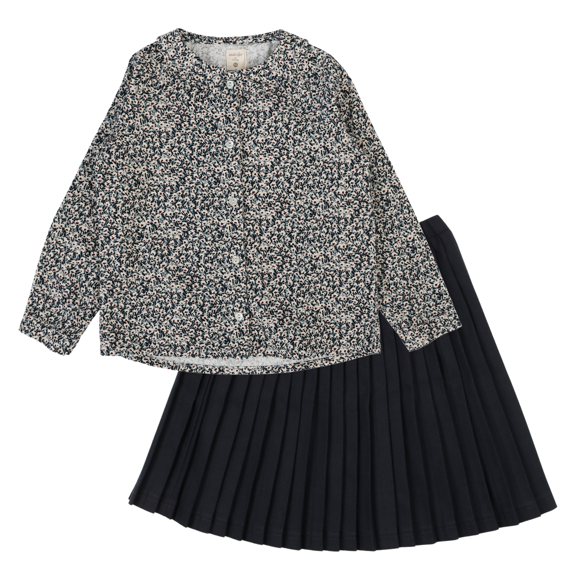 Daisy Floral Blouse Skirt Set