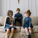 Corduroy Skirt-Off Blue