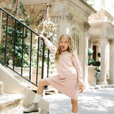 Wash Girls Sweatshirt-Dusty Pink