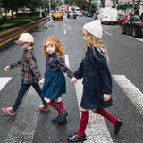 Plaid Girls Blouse-Plaid