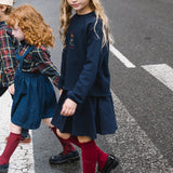 Circle Skirt-Navy