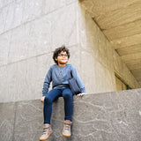 Sherpa Varsity Top-Off Blue