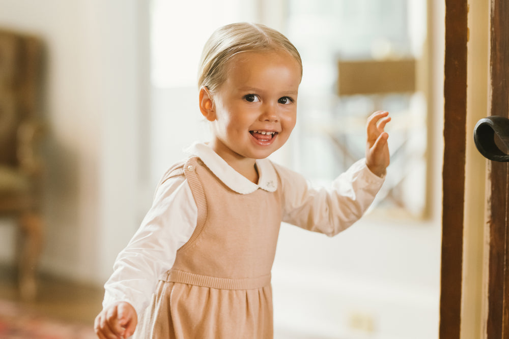 Toddler Girls Blouse-Winter White