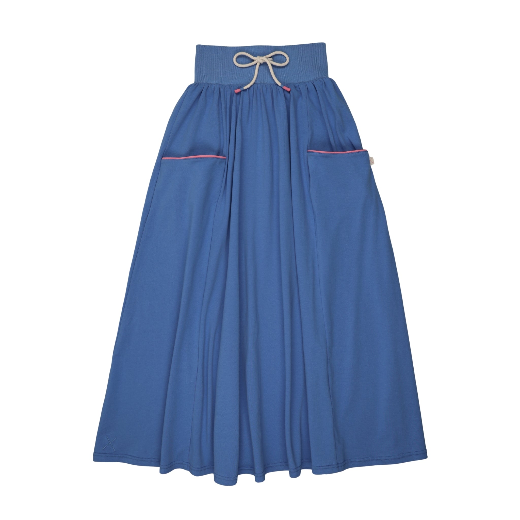 Boating Crew Maxi Skirt-Fresh Blue