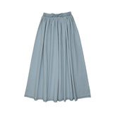 Denim Drawstring Maxi-Light Wash