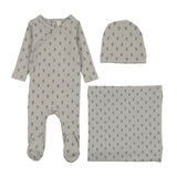 Marigold layette set-blue