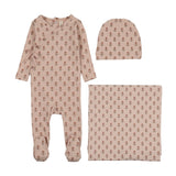 Marigold layette set-pink