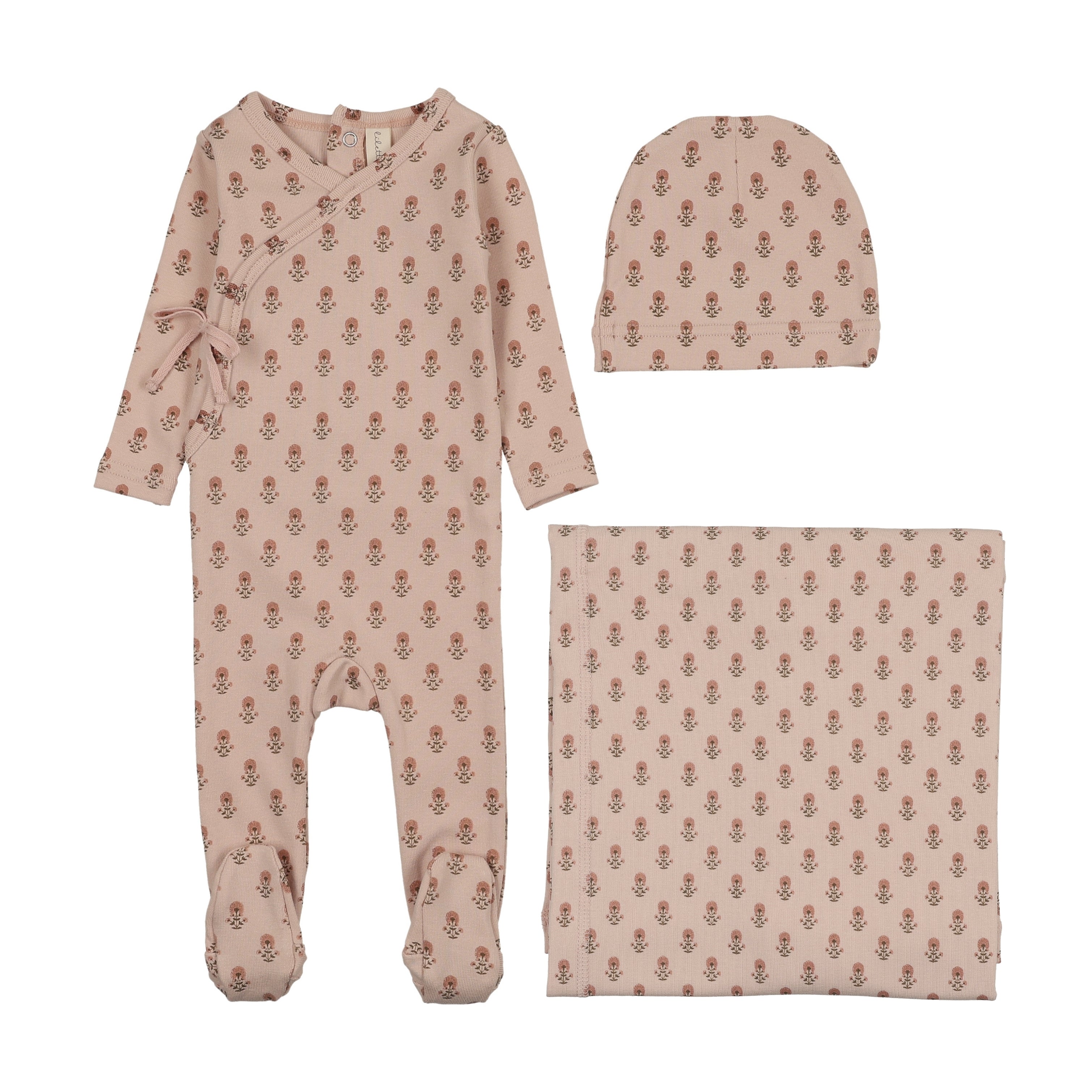 Marigold layette set-pink
