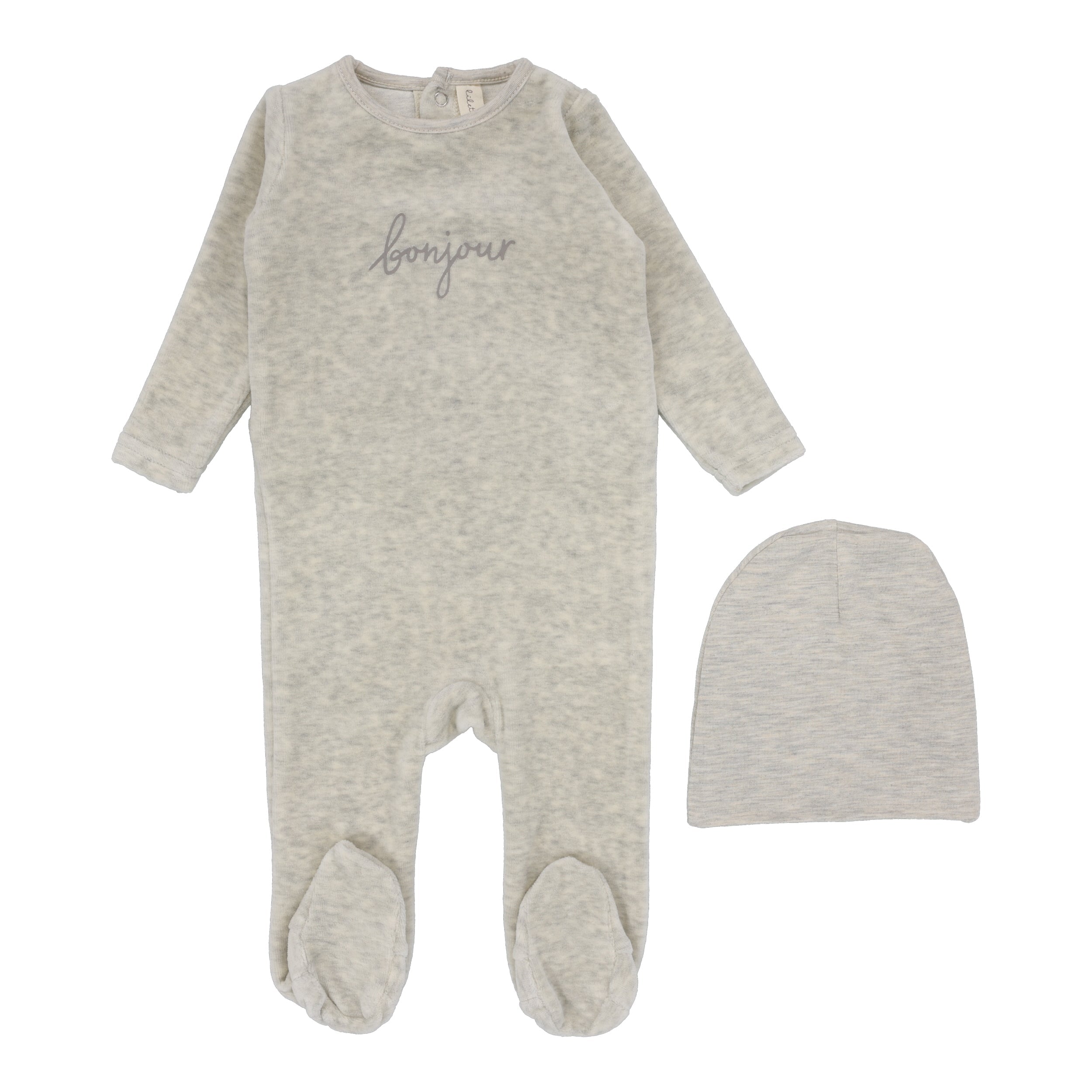 Velour Bonjour Footie Set – Lil Legs Baby - Main Image