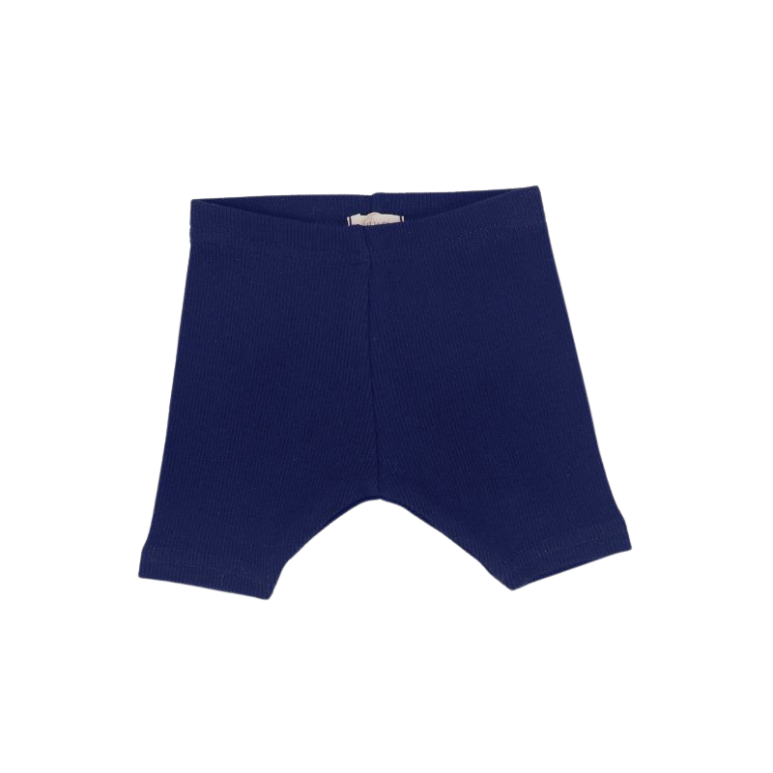 Basic Ribbed Shorts - Navy