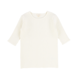 Basic Knit Three Quarter Sleeve Crewneck Sweater