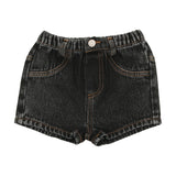 DENIM SHORTS - Black Denim