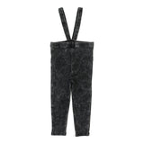 Suspender Leggings - Black Wash
