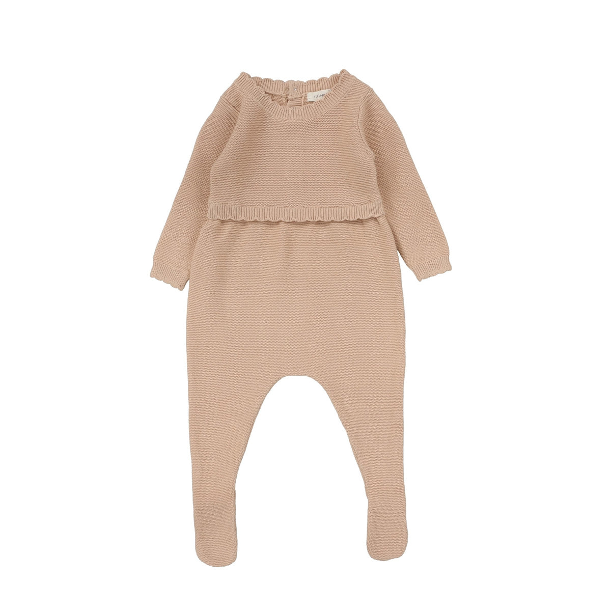 Knit Footie-Dusty Pink