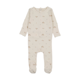 Rosebud Footie-Cream/Pink