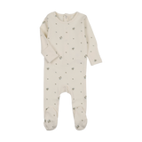 Rosebud Footie-Cream/Blue