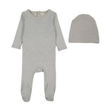 Mini Print Footie Set-Pale Blue