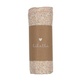 Liberty Print Muslin Swaddle-Cream/Pink